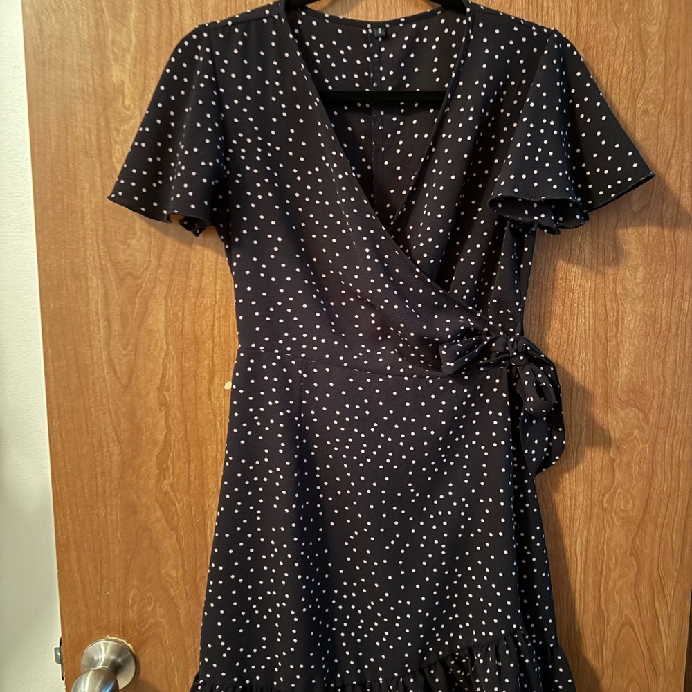Polka Dot Wrap Dress